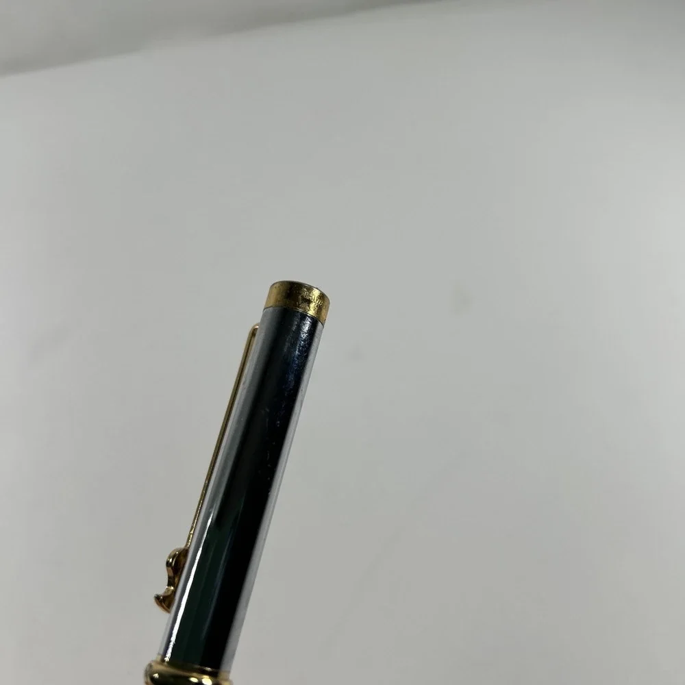 Vintage Reflections Silver Ink‎ Pen With Gold Heart Trim
